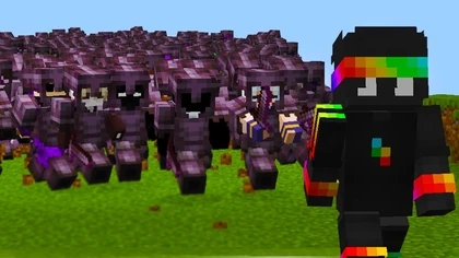 1000 Players Hunt Me in Hardcore Minecraft