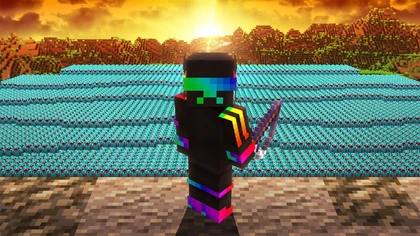 Minecraft Trapper VS 1000 Players