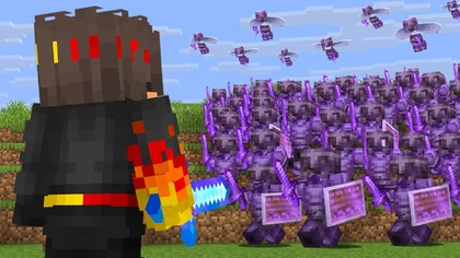 SOLO Player VS 100 Minecraft Hunters