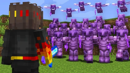 SOLO Player VS Minecraft Bounty Hunters